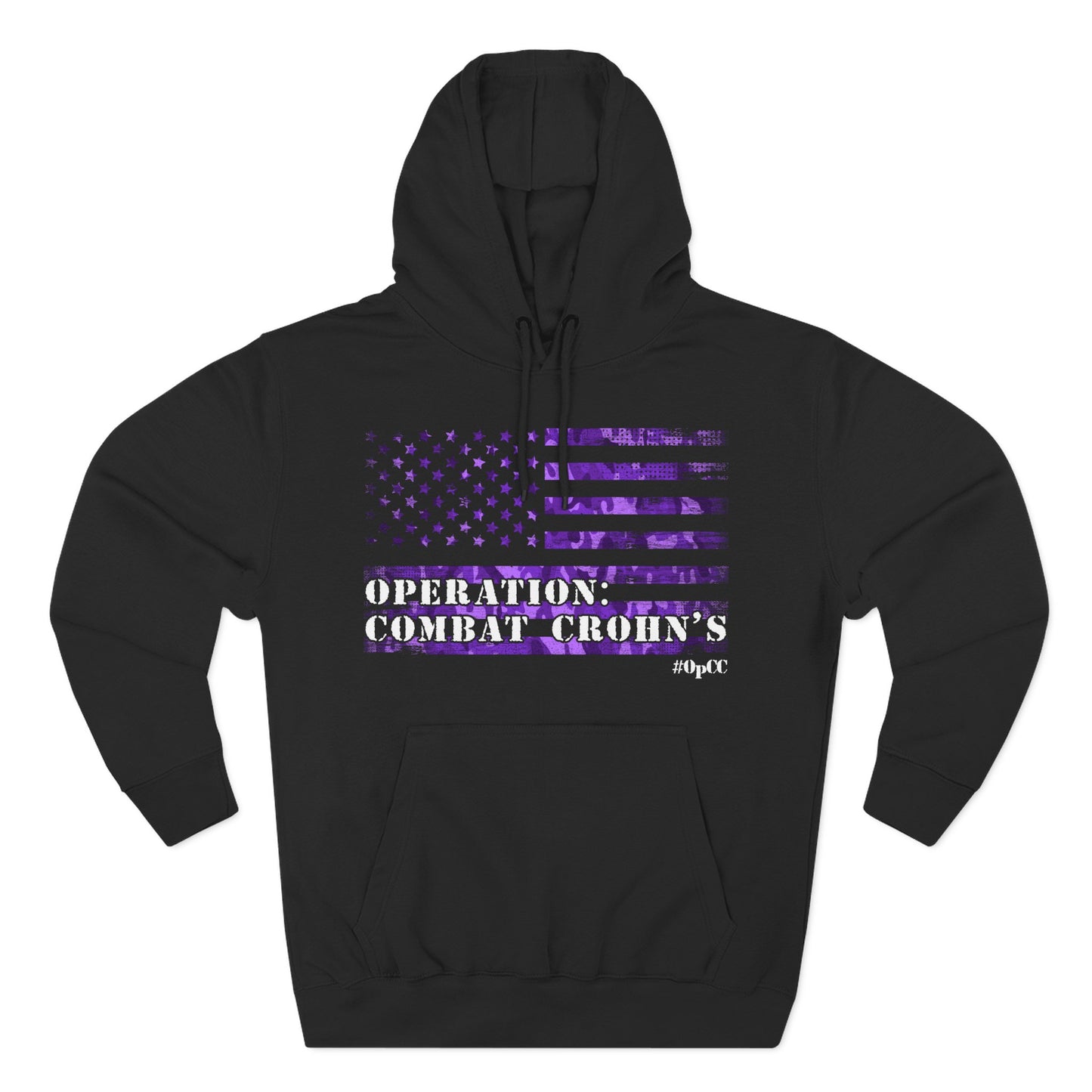 Operation: Combat Crohn's - Purple Flag Awareness Hoodie