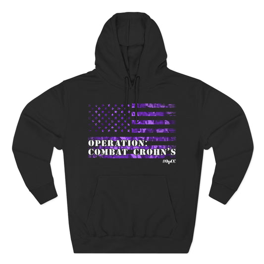 Operation: Combat Crohn's - Purple Flag Awareness Hoodie