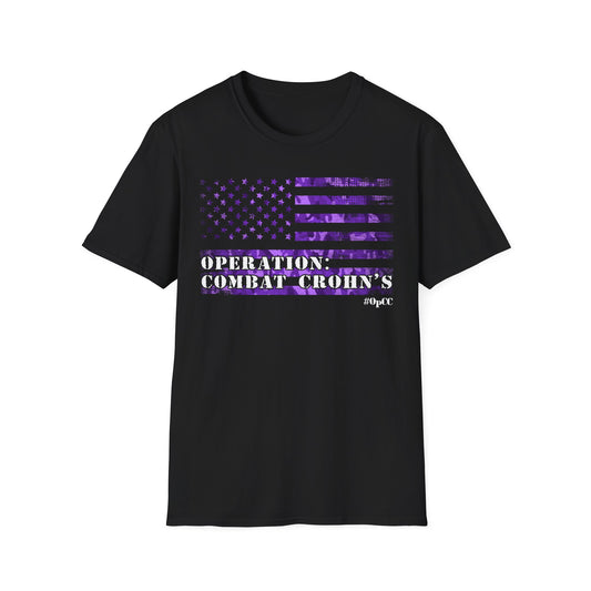 Operation: Combat Crohn's - Purple Flag Awareness Tshirt