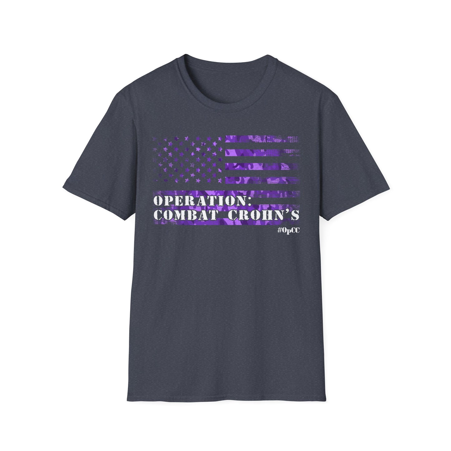 Operation: Combat Crohn's - Purple Flag Awareness Tshirt