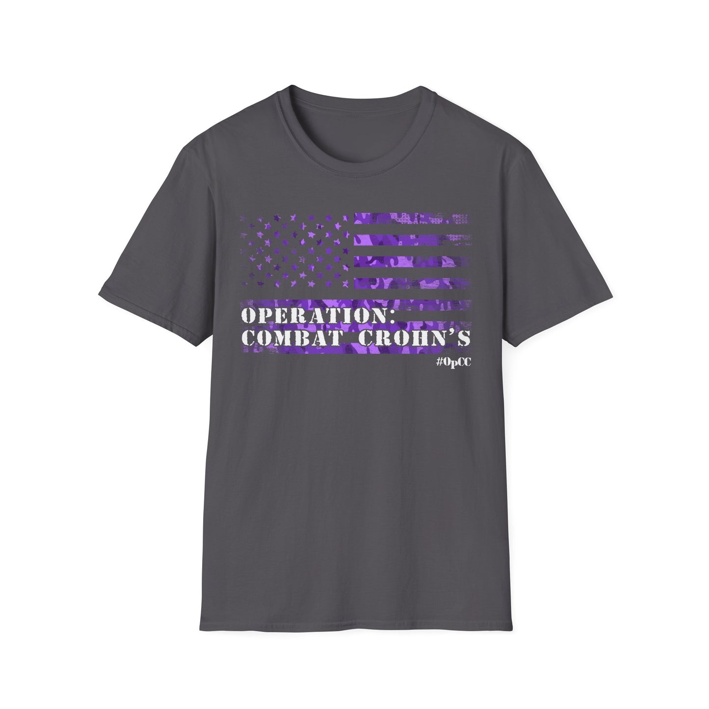 Operation: Combat Crohn's - Purple Flag Awareness Tshirt